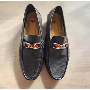 Royal Shoes - Black Loafers MOC‑139 Size 12 – Show Signs of Wear - Read